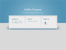 Tablet Screenshot of joybox-me.com